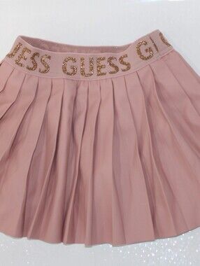 GUESS Pink Pleated Mini Skirt